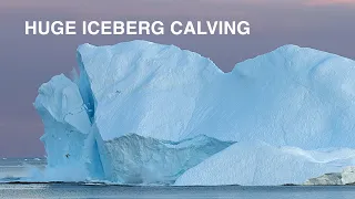 Iceberg breaking apart in Greenland!