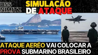 USA-BRASIL: ATAQUE AÉREO VAI TESTAR SUBMARINO BRASILEIRO. ÚLTIMA MISSÃO DO PORTA AVIÕES USS NIMITZ