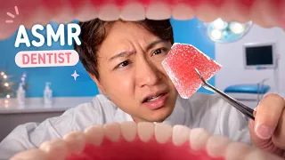 ASMR Dentist Eats Candy From Your Teeth and Cleans It 🍭🦷