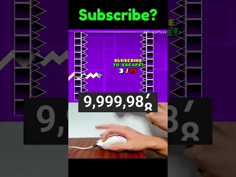 Midu Echoing VS 10,000,000 Subscriber Trap in Geometry Dash! #shorts