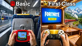 I Tried "Gaming" in EVERY Train Seat