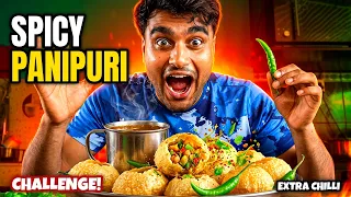 SPICY PANIPURI CHILLI CHALLENGE 😱🔥 | Extra Chilli Gone Wrong?