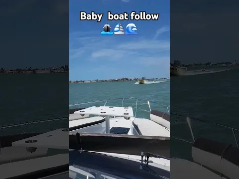 Baby boat follow him! 👶⛵️ #Adventure #Ocean #Journey