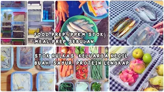 FOOD PREP SEBULAN 422RIBU, DI RUMAH AJA, MEAL PREP TERLAMA, STOK KULKAS, CARA SIMPAN SAYUR,