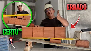 80% DOS PEDREIROS ERRAM ISSO NO INÍCIO (ALVENARIA)