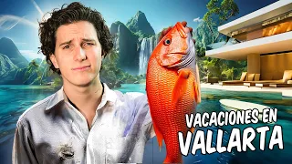 Cociné como Náufrago y Aprendí a Surfear por PRIMERA VEZ | Vacaciones con Airbnb en Vallarta
