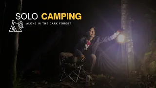SOLO CAMPING, Gelapnya Malam Dengan Suara Derasan Air Sungai dan Suara Jangkrik Malam Hari
