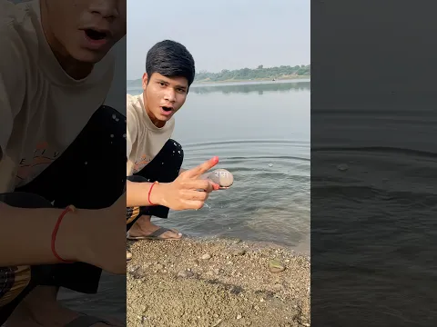 Will the stone float by writing “JAY SHREE RAM”🤯? #shorts