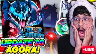 🔴 UPDATE 20 do BLOX FRUITS AGORA! CONTAGEM REGRESSIVA! | ROBLOX