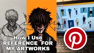 How I Use Reference For My Artwork 🎨 Using Pinterest #pencildrawing