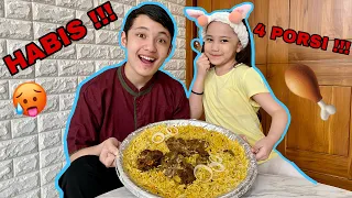 HABIS !!!! ALWI DAN AMINAH MUKBANG 4 PORSI BESAR MAKANAN ARAB !!!!
