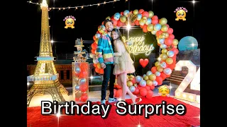 Birthday Surprise for Ayush ❤️🥳| Surprise celebration | Saloni mittal and ayush Yadav | Sayu ❤️