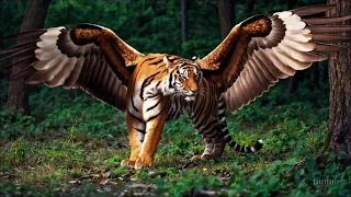 Ai Animals - Flying Tiger (Made by Sora Ai)