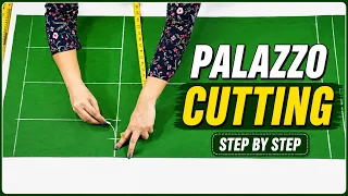 Palazzo Pant cutting for Beginners | Easy Method