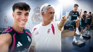 🚨 Real Madrid's⚪️⚪️ FINAL Prep! 🤍 Mourinho🧠 & Carlos Espí Ready for Fiorentina🟣⚪️ ⚽🔥 #HalaMadrid