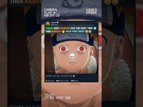 ITACHI MEET NARUTO FOR THE FIRST TIME 🥶 THEN NARUTO 😆