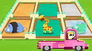Find & Rescue Injured Animals | BabyBus Truck Game for Kids
