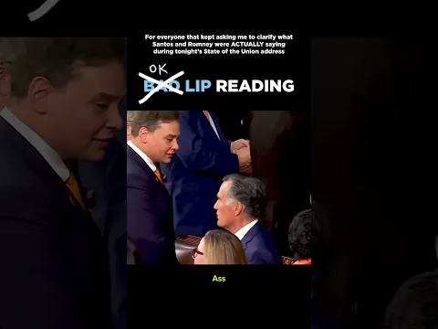 Santos and Romney have words during the State of the Union Address