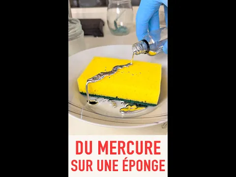 Du mercure sur une éponge ! #shorts