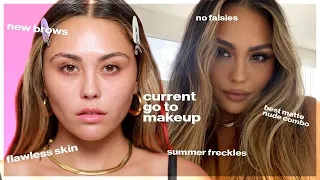 My Current Go-To Makeup Routine | summer freckles, flawless foundation, no falsies! Roxette Arisa