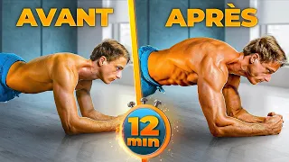 Abdos & Gainage INTENSE en 12min ! 🍫 Ventre Plat (Résultats 30 jours)