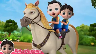 Lakdi ki kathi | लकड़ी की काठी | Popular Hindi Children Songs | Animated Songs by Kids Kingdom
