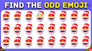 Find the ODD One Out - Christmas Edition  🎅⛄️🎄 | Find the odd emoji | Quiz Ulaib