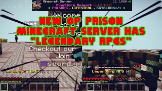 The MOST INSANE START EVER in MINECRAFT: PRISONS?! | Minecraft OP PRISON #1million (LEGENDARY RPG)😂👍