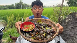 How to cook snails with delicious tamarind sauce.