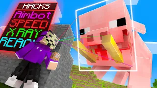 Hacker vs Pigzilla en Minecraft
