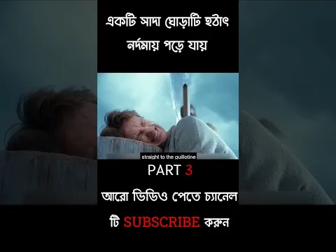 একটি সাদা ঘোড়াটি হঠাৎ নর্দমায় পড়ে যায় (PART 3) | Movies Explain in Bangla #shorts