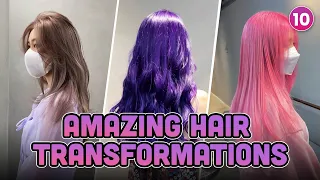 MIND BLOWING BY THESE HAIR COLOR TRANSFORMATIONS - MUST TRY HAIRSTYLE 2022 #10