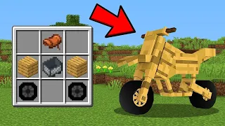 CONSTRUÍ UNA MOTO USANDO POCAS COSAS EN MINECRAFT