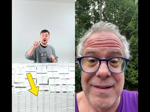 Reacción: MrBeast regala 1000 iPhones 📱🔥