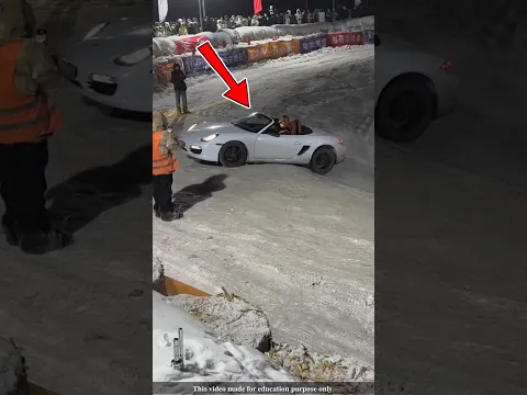 Took the challenge of getting the car out of a slippery hole|#shortsvideo