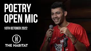 Live Poetry Open Mic at The Habitat 9th October 2022