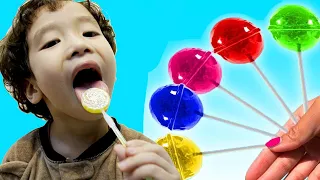 손가락 가족 노래 유아를위한 교육 비디오 RuaRua & Mommy Finger Nursery Rhymes | Learn Colors With Lollipops