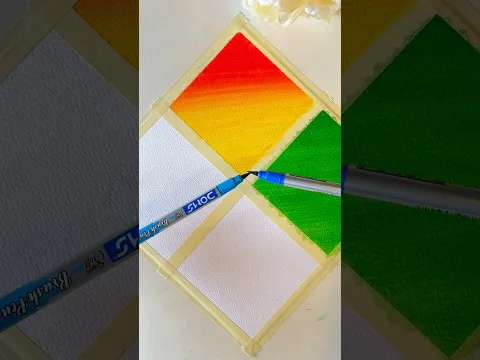 Easy Painting with DOMS brush pen 🤔😱 #shorts #craft #art #drawing #crafts #satisfying