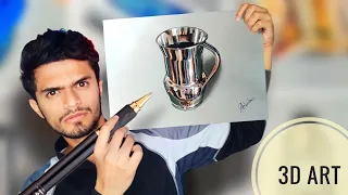 3D ART | Hyper Realistic Drawing | Water jug | So realistic that...🤯