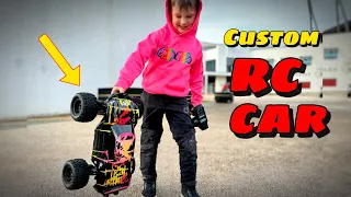 Paint an RC car with DISH SOAP!! Easy 'UNSPEAKABLE' Neon pattern!