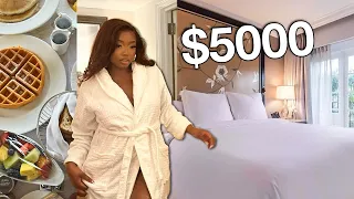 I stayed at a $5000 hotel because I had nowhere to sleep ... its giving LUXURY | COURTREEZY 2.0