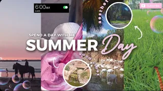 Summer day with me 🤍 🌸| aesthetic , glowy , soft🌿