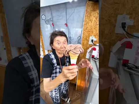 Ela trabalha com sorvete a mais de 50 anos !!