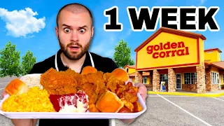 I Only Ate Golden Corral Buffet For 1 WEEK (14 Meals Challenge)