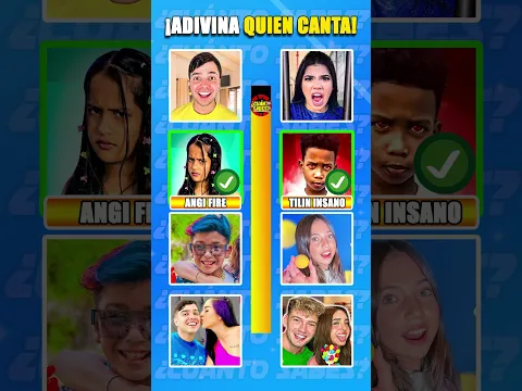Adivina Quién Canta🔥| Angel Fire, Picus, Tilin Insano, Yolo Aventuras, Soy Pau, Angi Fire...#shorts
