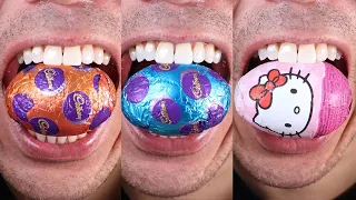 2025 Satisfying Easter Eggs ASMR #ASMR #EasterEgg #Easter #Chocolate #Long #Satisfying #Eggs #Food