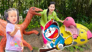 Changcady giải cứu Doraemon của Cam Cam khỏi khu rừng khủng long, gặp khủng log bạo chúa