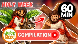 Holy Week Compilation for Kids | Palm Sunday to Easter Story | 1Hour