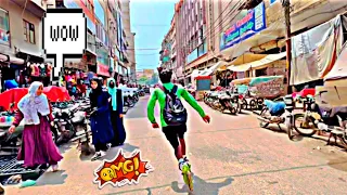 Public React On kArAchi Roads👀😳 #skating Girls Shocked 😮#sameerskater  #freestyle #stunts #2022