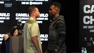 Canelo & Charlo Faced Off For The First Time At Their NYC Kick-Off Press Conference